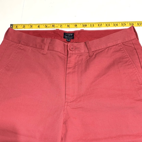NWOT J. Crew The Sutton Red Orange Relaxed Fit Khaki Pants Size 32X30 - Picture 8 of 11